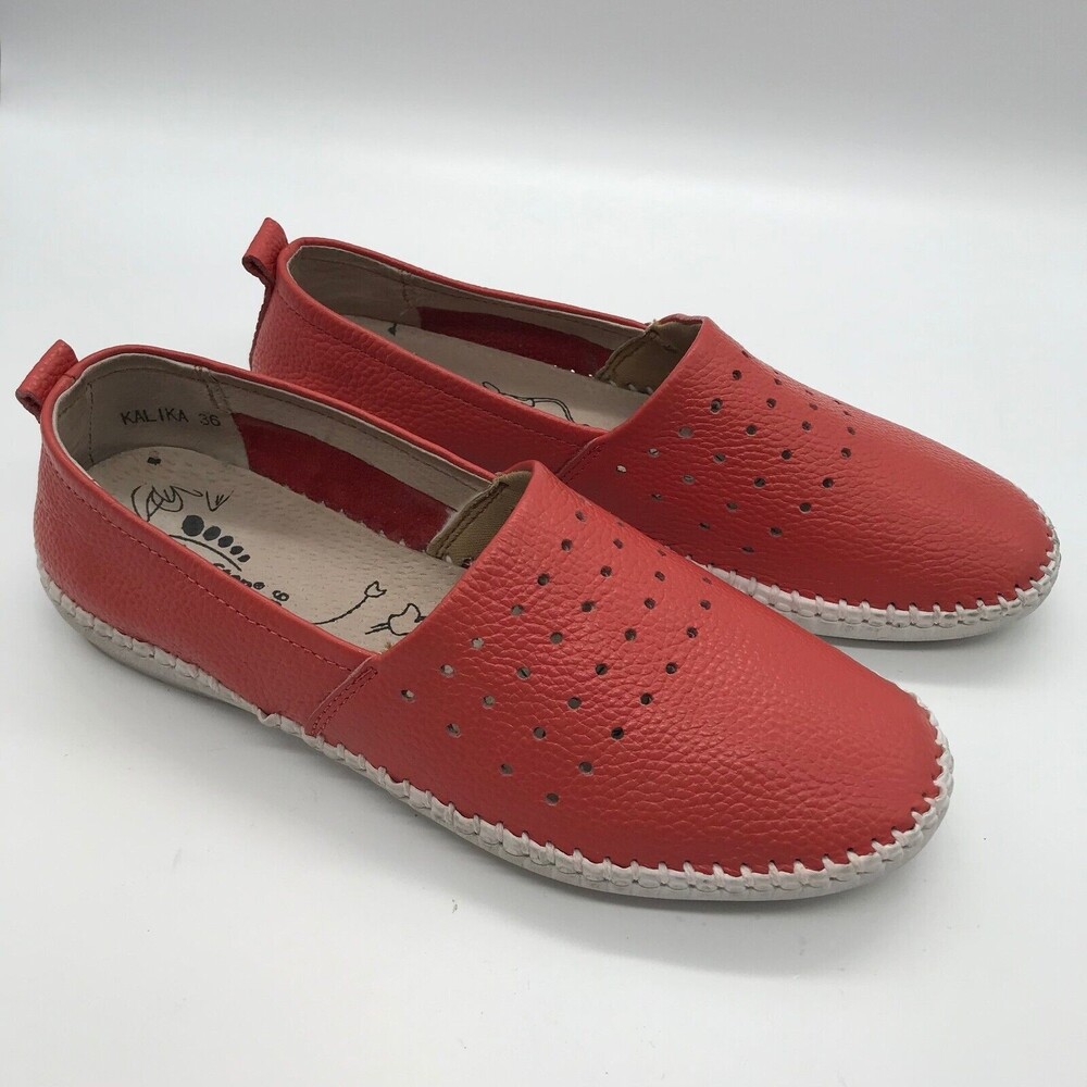 Spring Step Kalika Coral Women's size Eu 36 - US 5.5 Slip-On Flats Leather Shoes